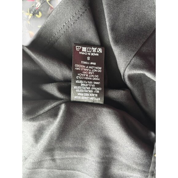 Lush Women's Black Floral Shear Short Dress - Picture 8 of 8